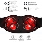 Shiatsu Neck & Shoulder Massager with Heat – 8-Node Deep Kneading for Back & Body, Home & Car Use
