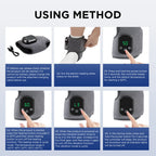 Instructions for using an electric heating ankle brace with digital display.
