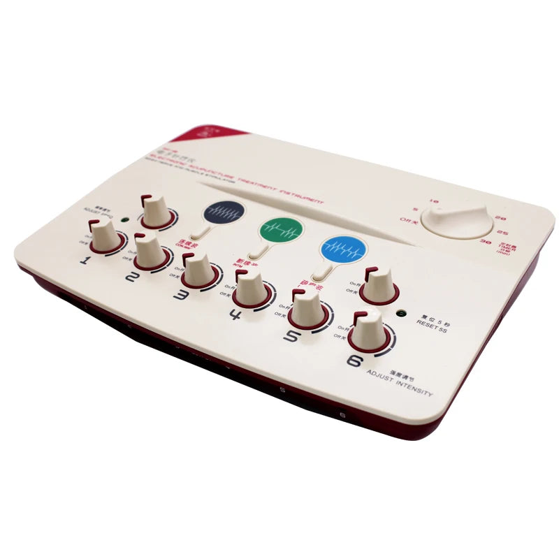 EMS Electroacupuncture Muscle Stimulator – 6-Channel TENS Therapy Device for Pain Relief & Physiotherapy
