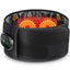Black heating belt with digital display on a white background