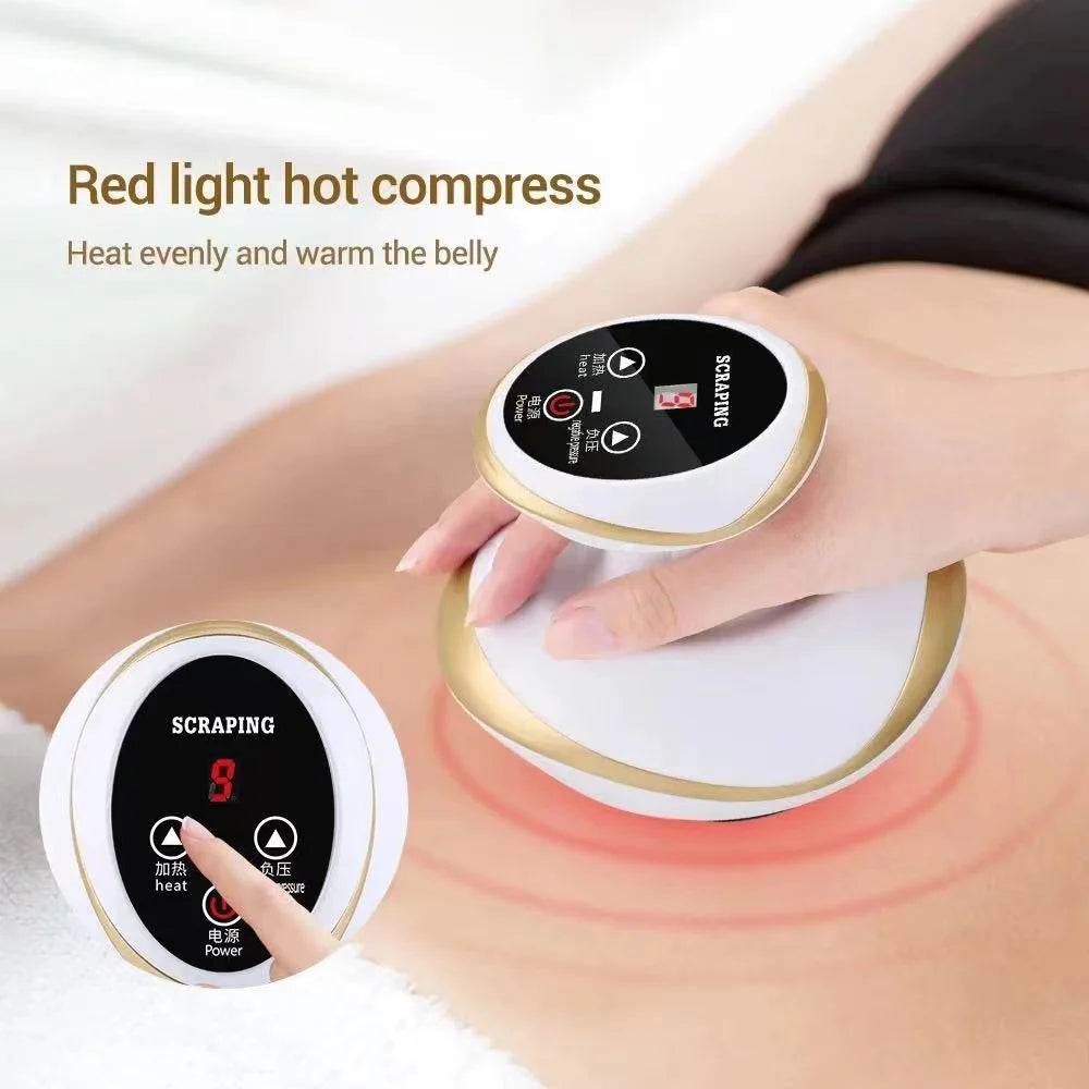 Electric Cupping & Gua Sha Massager with Heat – Vacuum Suction Body Therapy Device