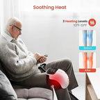 Electric Knee Massager with Heat & Red Light – 3D Airbag Compression & Vibration Therapy (Wireless)