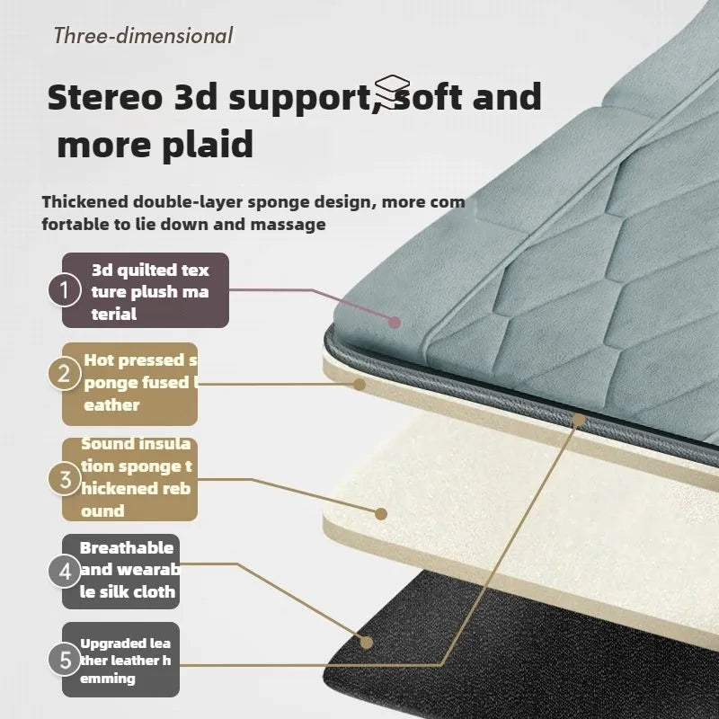 Full Body Massage Mattress with Heat – Airbag Compression, Kneading & Vibration for Neck, Back & Legs