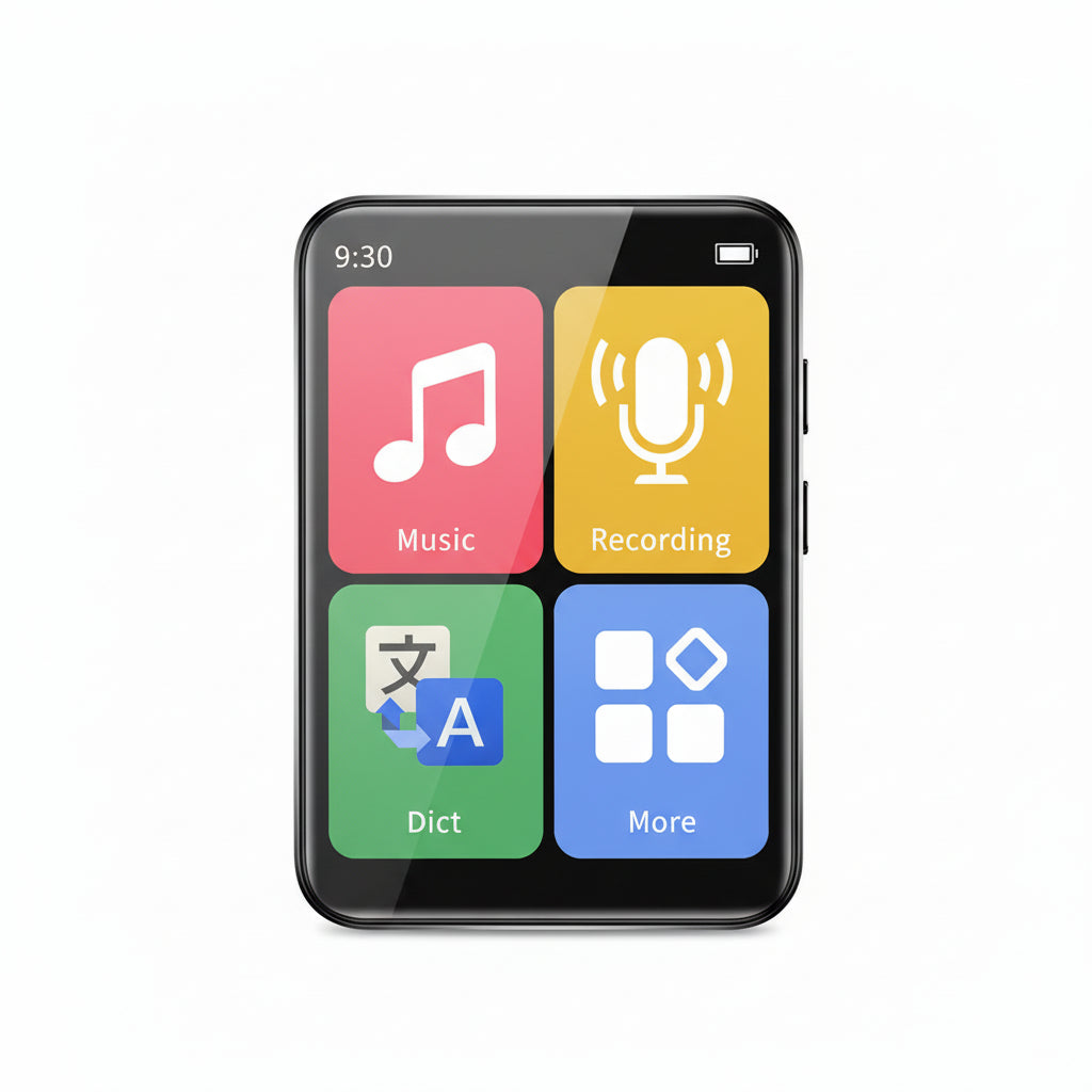 Mini MP3/MP4 Player with Bluetooth 5.0 – 2” Touch Screen HiFi Music Player with FM Radio