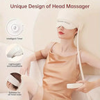 Electric Head & Eye Massager with Heat – 6-Zone Air Compression & Kneading Scalp Massager