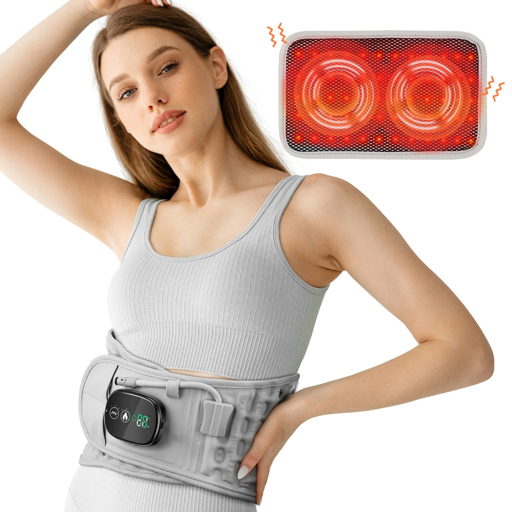 Inflatable Heated Waist Massager Belt – Air Compression, Vibration & Lumbar Support Brace