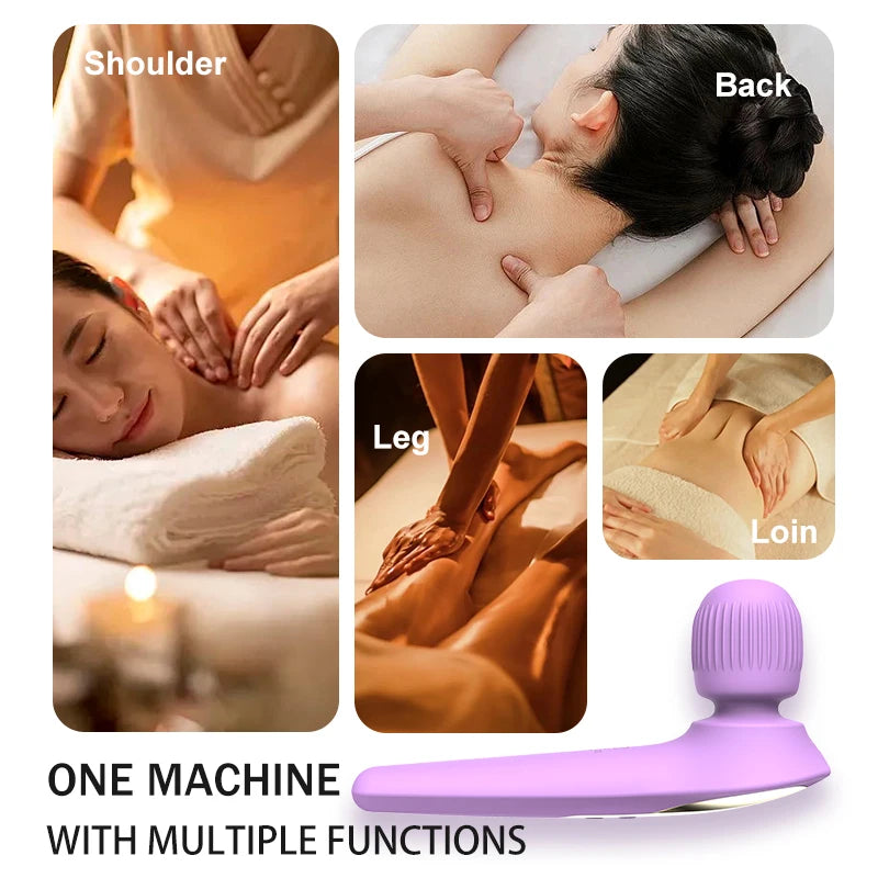 Portable Massage Gun – 19 Modes & 4 Speeds Deep Tissue Percussion Massager for Full Body