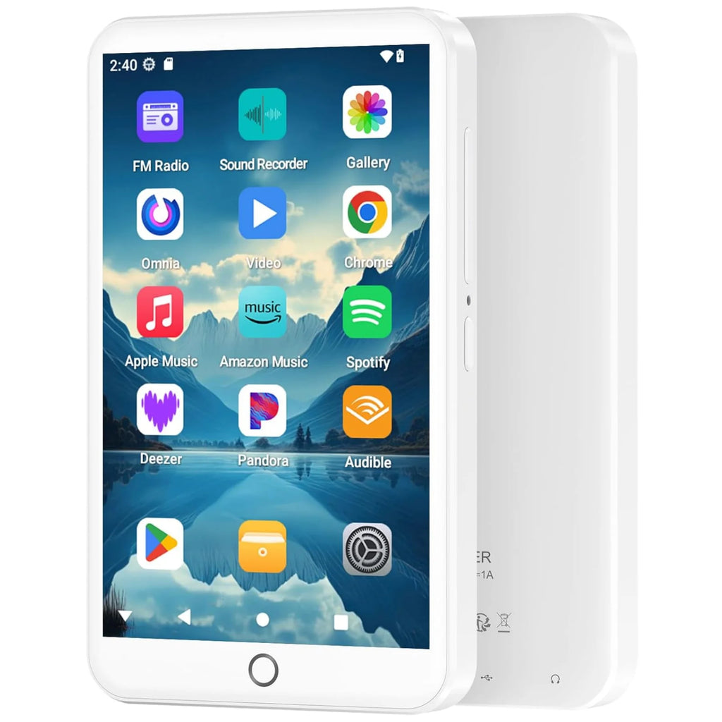 96GB Android 13 MP3/MP4 Player – 4” Touchscreen, WiFi & Bluetooth Music Player with Speaker (3GB RAM)