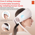 6-Zone Air Compression Head Massager – USB Rechargeable with 5 Modes & 3 Intensity Levels