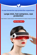 Steam Eye Massager with Bluetooth Music – Air Compression, Vibration & Foldable Smart Eye Care