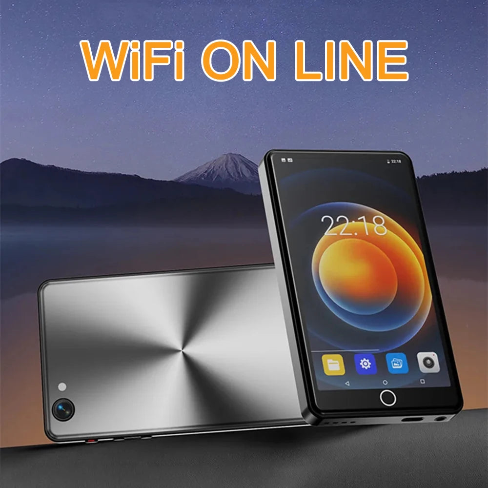 WiFi MP4 Player with Camera – Android Touch Screen Media Player, Bluetooth 5.0 & 16GB Storage