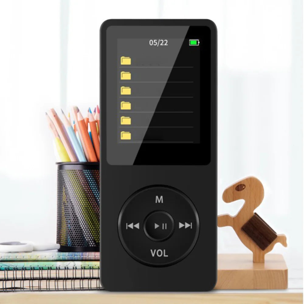 Portable MP3/MP4 Player with LCD Screen – FM Radio, Voice Recorder & HiFi Music Player