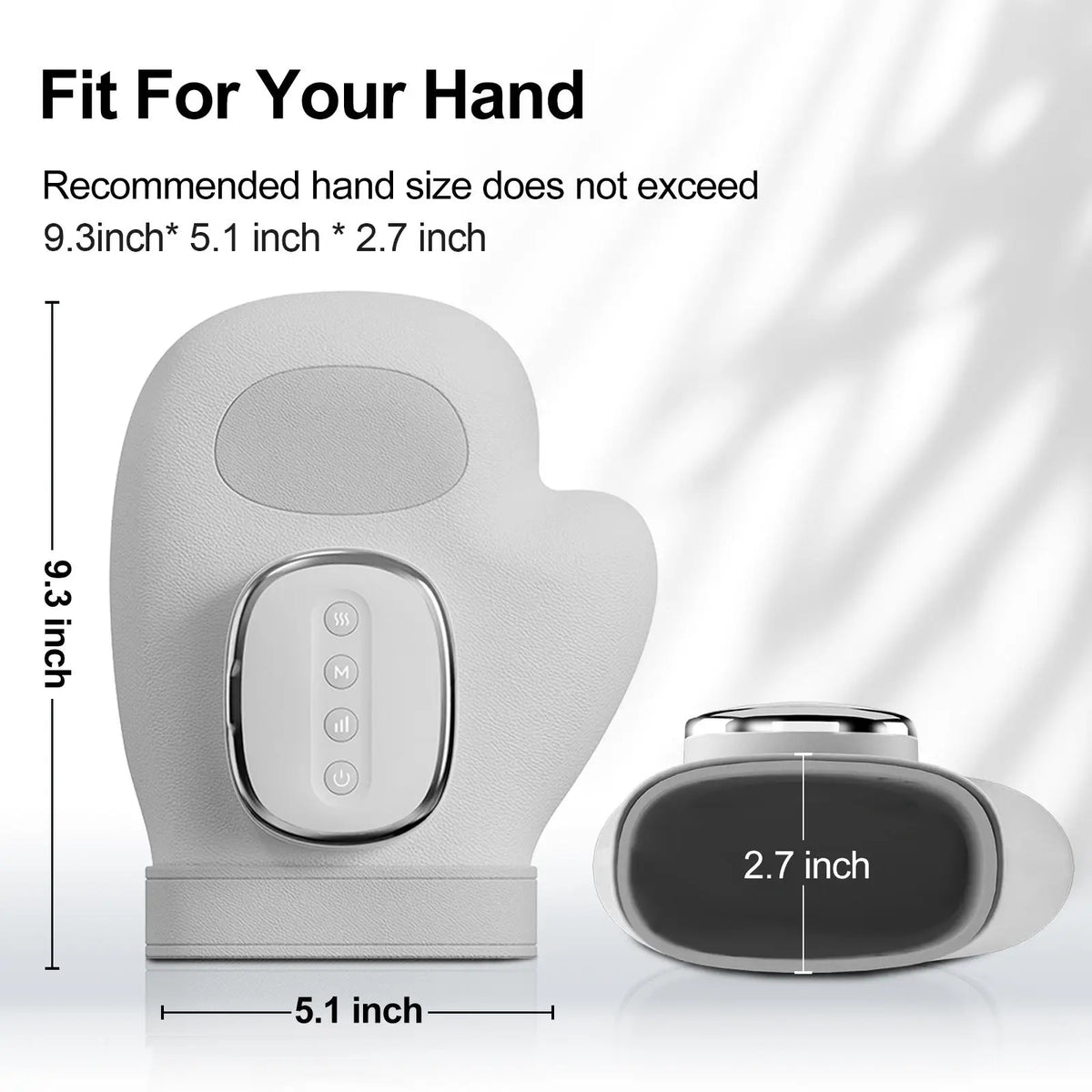 Wireless Hand Massager with Heat – Air Compression Palm & Finger Therapy for Pain Relief