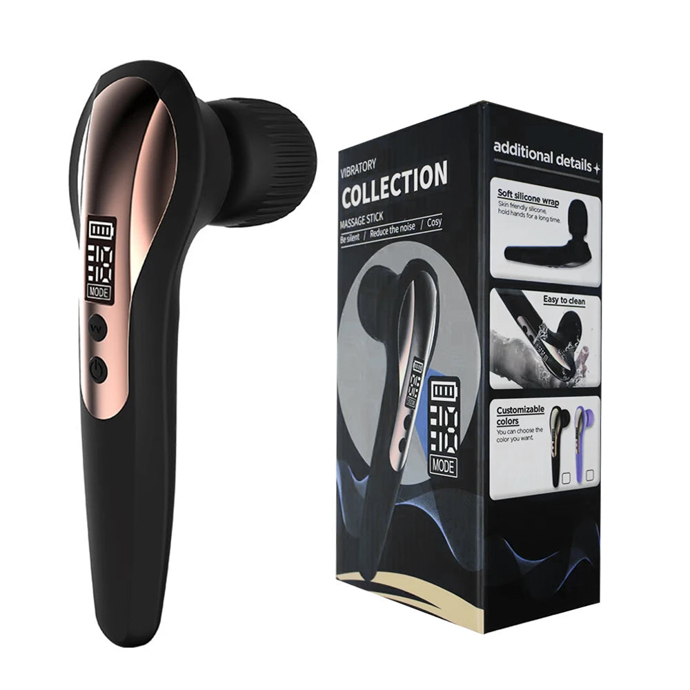 Portable Massage Gun – 19 Modes & 4 Speeds Deep Tissue Percussion Massager for Full Body