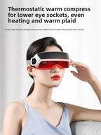Steam Eye Massager with Bluetooth Music – Air Compression, Vibration & Foldable Smart Eye Care