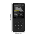 Portable MP3/MP4 Player with Bluetooth & FM Radio – USB Rechargeable Walkman with Recording & E-Book Support
