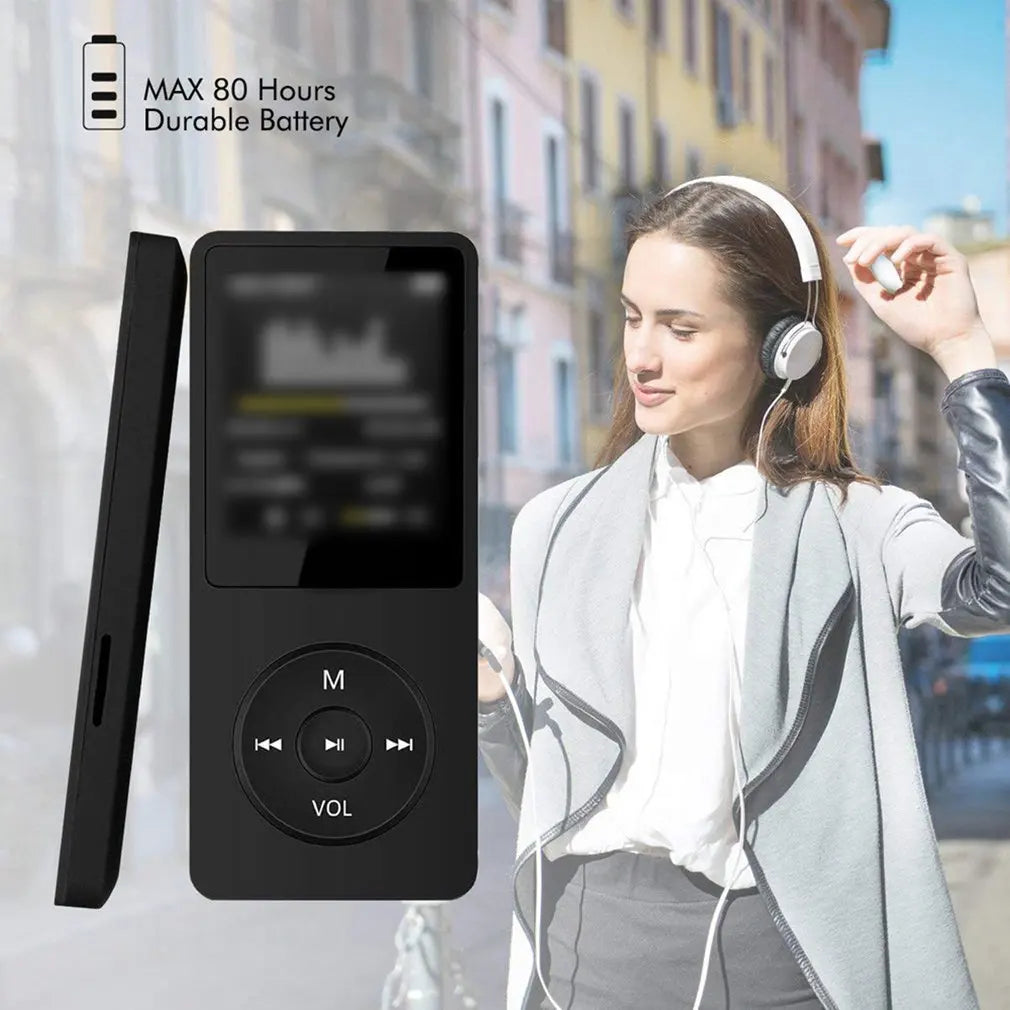 Portable MP3/MP4 Player with LCD Screen – FM Radio, Voice Recorder & HiFi Music Player