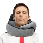 Memory Foam Travel Neck Pillow – Ergonomic U-Shaped Cervical Support with Carry Bag