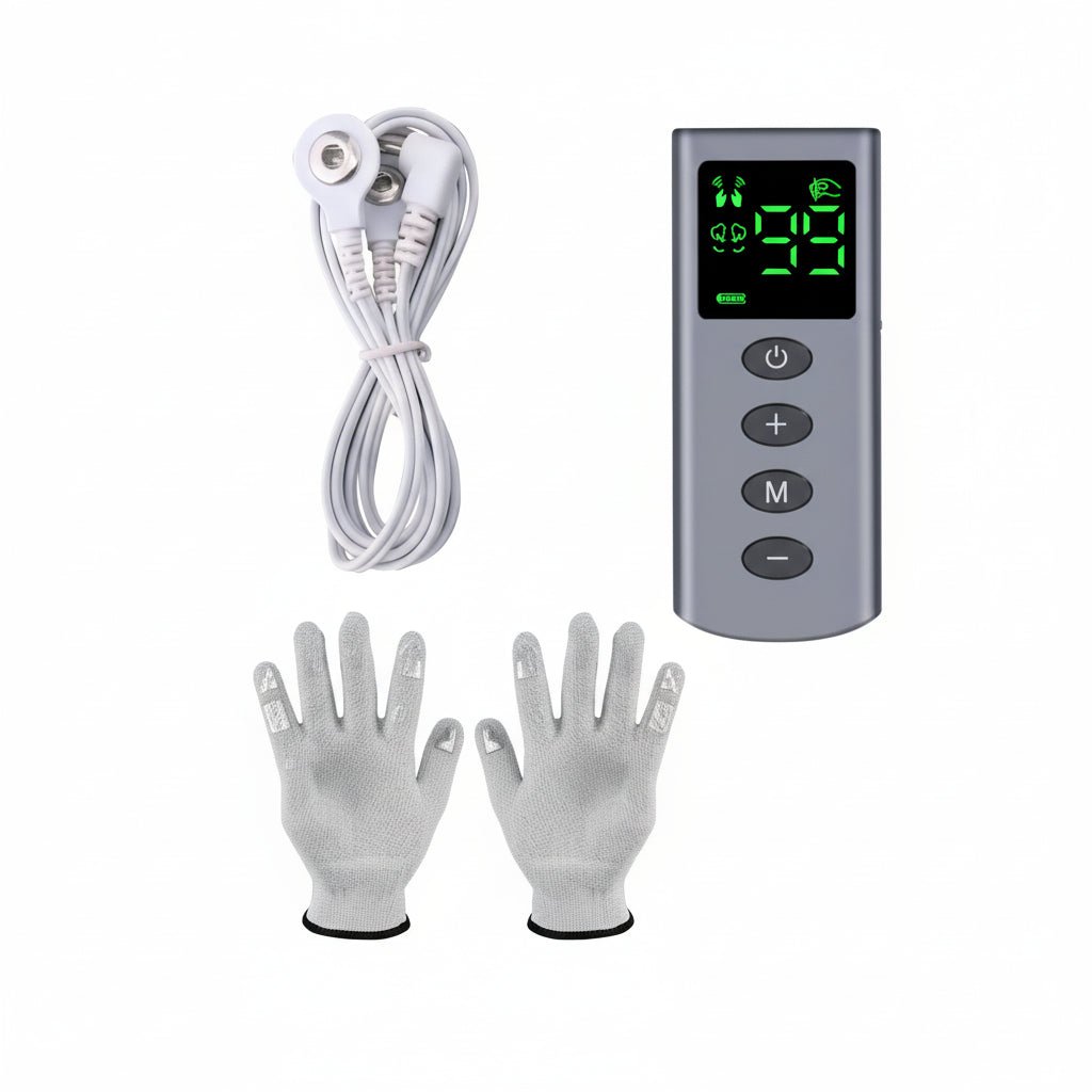 EMS TENS Muscle Stimulator – 4 Modes & 9 Intensity Levels Digital Electrotherapy Massager