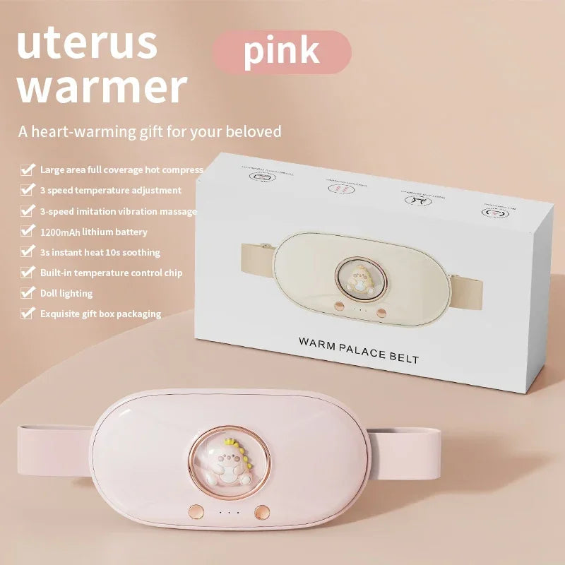 Menstrual Heating Pad Belt – Portable Heat & Vibration Therapy for Period Pain Relief