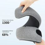 Memory Foam Travel Neck Pillow – Ergonomic U-Shaped Cervical Support with Carry Bag