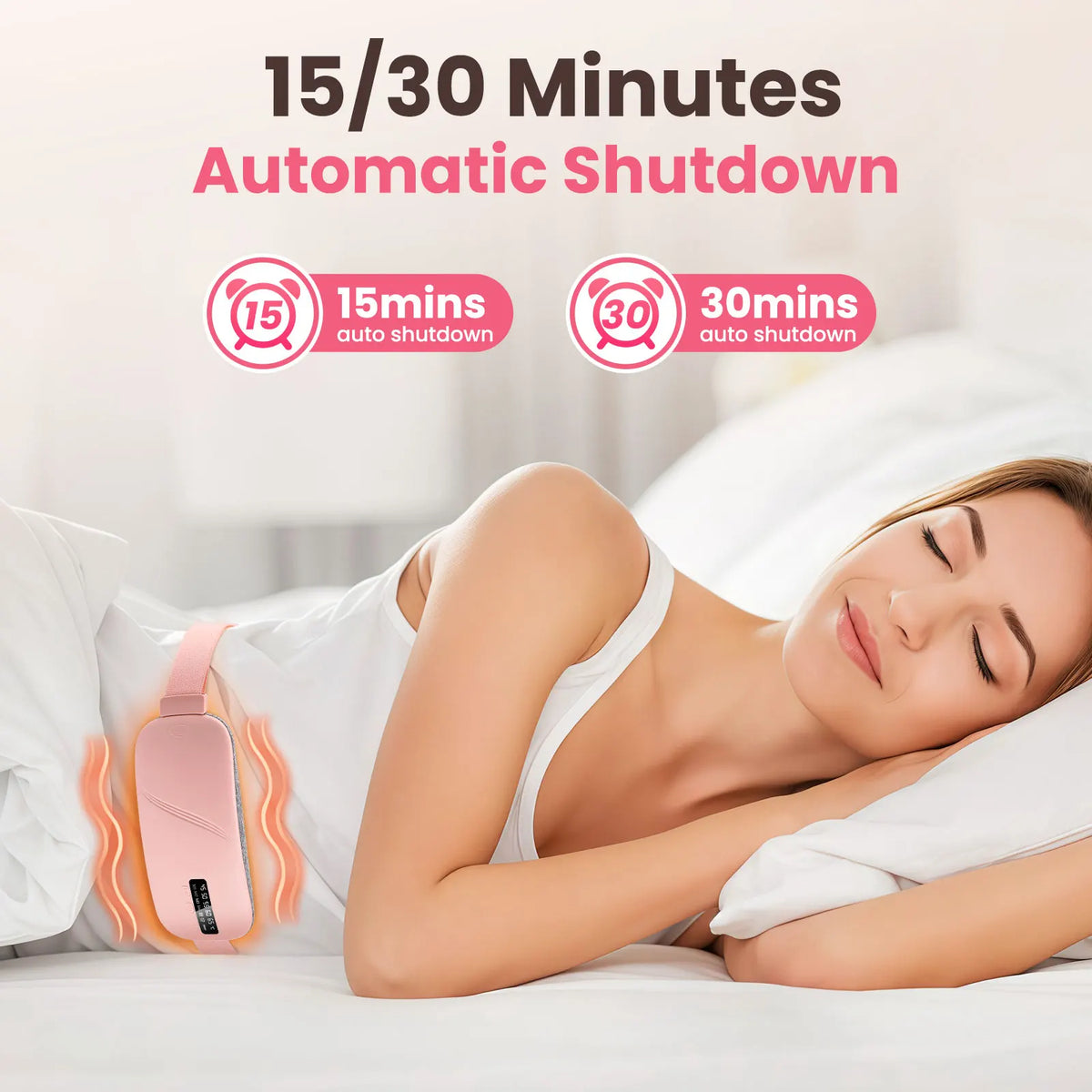 Electric Menstrual Heating Belt – 5 Heat Levels & Vibration Massage for Period Pain Relief
