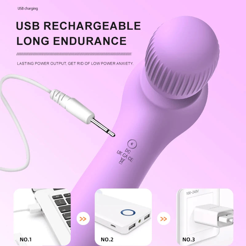Portable Massage Gun – 19 Modes & 4 Speeds Deep Tissue Percussion Massager for Full Body