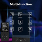 Portable MP3/MP4 Player with Bluetooth & FM Radio – USB Rechargeable Walkman with Recording & E-Book Support