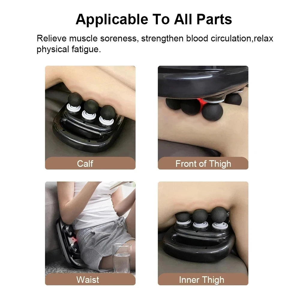 6-Head Massage Gun – Deep Tissue Percussion Massager for Full Body Muscle Relief