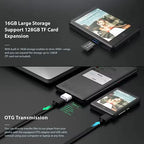Portable MP3/MP4 Player with WiFi & Bluetooth – HiFi Touch Screen Music Player with Speaker & 128GB Support