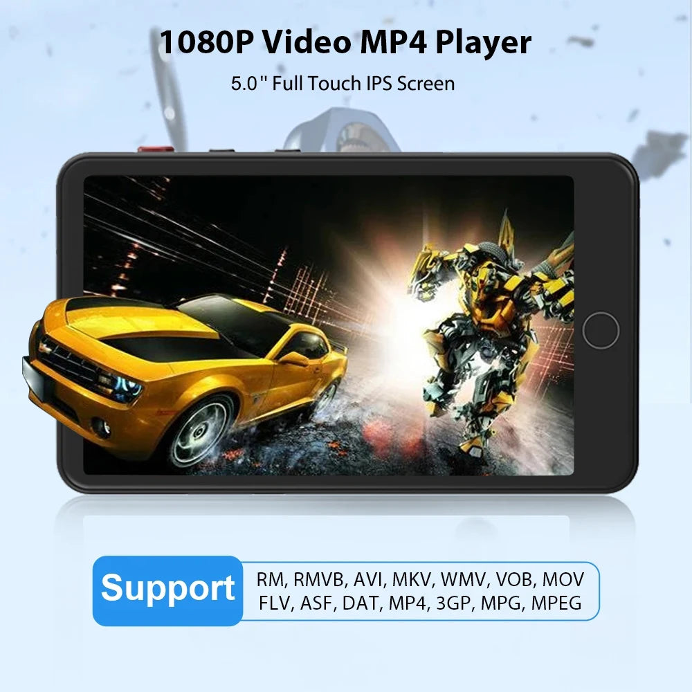 WiFi MP4 Player with Camera – Android Touch Screen Media Player, Bluetooth 5.0 & 16GB Storage