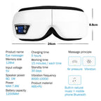 Smart Eye Massager with Bluetooth Music – 6D Air Compression & Vibration Eye Care Glasses