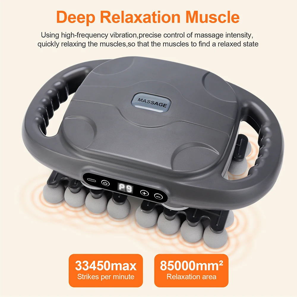 42-Head Massage Gun – High-Frequency Percussion Fascia Massager for Deep Muscle Recovery
