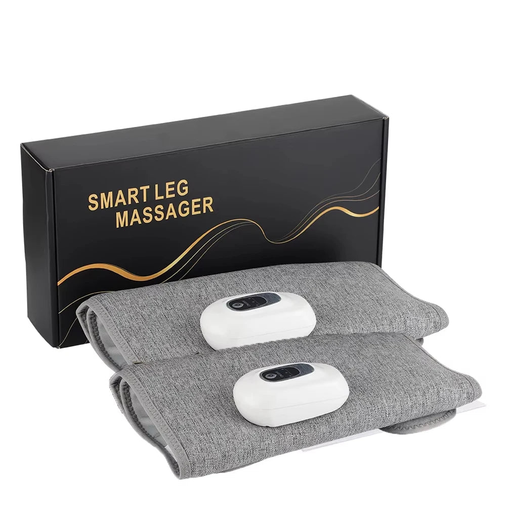 Wireless Calf Massager – 360° Air Compression Leg Wrap with 3 Modes & Adjustable Intensity