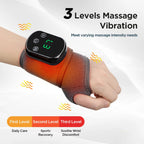 Electric Ankle & Wrist Massager with Heat – Adjustable Vibration Therapy Brace for Pain Relief & Recovery