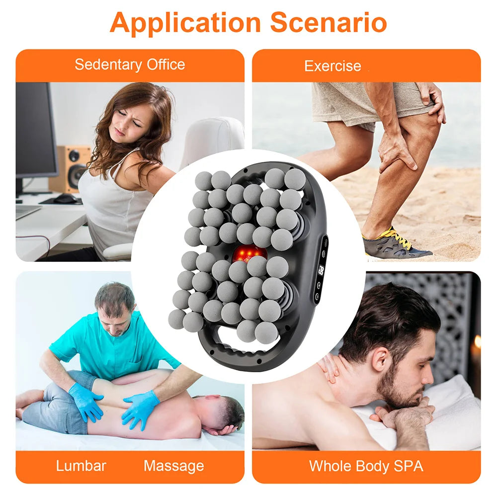 42-Head Massage Gun – High-Frequency Percussion Fascia Massager for Deep Muscle Recovery