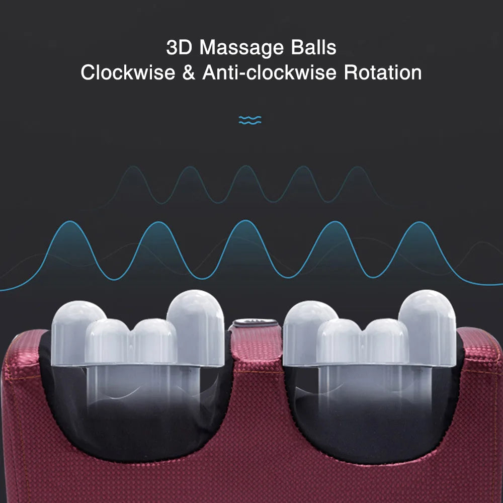 Electric Foot Massager with Heat – Shiatsu Kneading Roller for Deep Tissue Pain Relief & Relaxation
