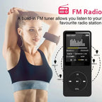 Portable MP3/MP4 Player with Bluetooth & FM Radio – USB Rechargeable Walkman with Recording & E-Book Support