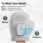 Wireless Hand Massager with Heat – Air Compression Palm & Finger Therapy for Pain Relief