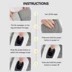 Wireless Calf Massager – 360° Air Compression Leg Wrap with 3 Modes & Adjustable Intensity