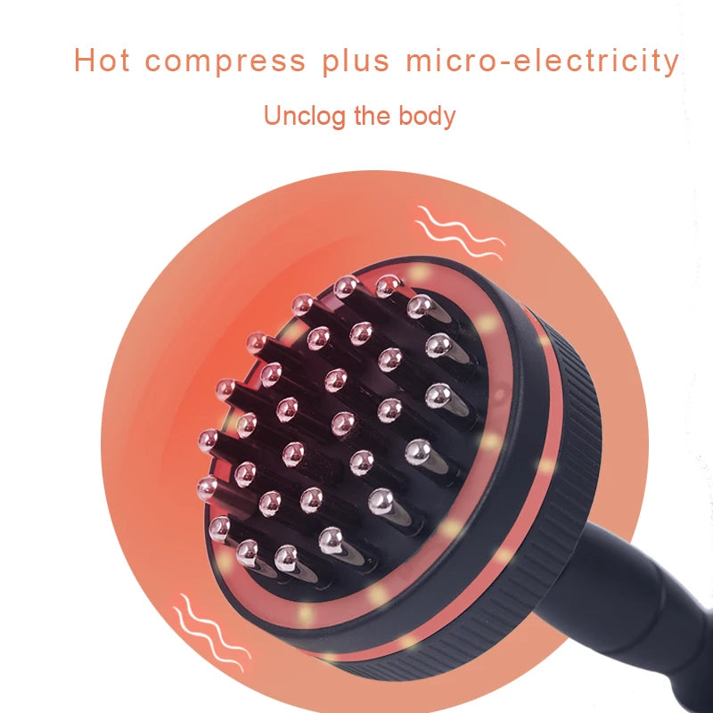 Electric Gua Sha Massager – Heated Microcurrent Body Brush for Lymphatic Drainage & Cellulite Care