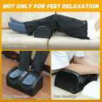 Massage device for foot, calf, and arm relaxation on a couch and floor.