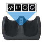 Black massage with control buttons and indicator lights on a white background