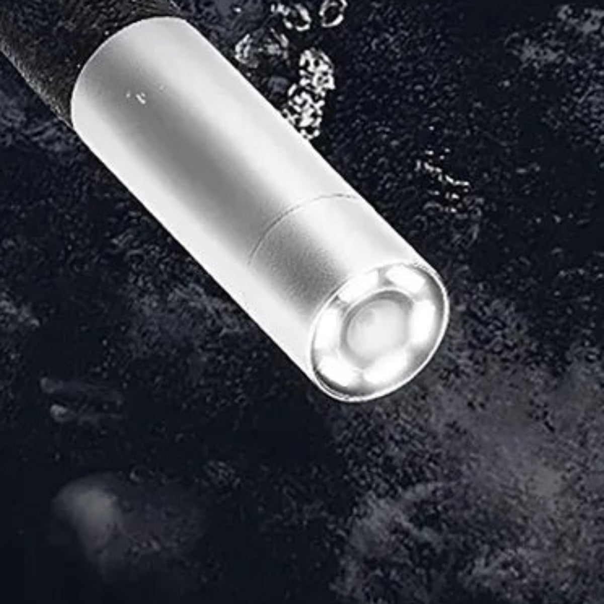 Close-up supplier illustration of the illuminated inspection probe tip.
