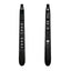 Front and rear views of the black digital wind instrument on a white background; one instrument is included