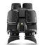 Complete top view of the goggles, showing both eyecups, focus wheels, six controls and central mounting rail on white.