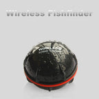 Black castable sonar sensor with water droplets; the charging cover must be closed before use